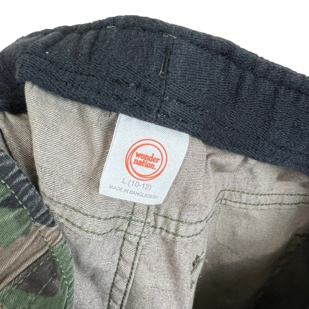 Wonder Nation Kids Boys Pants Camo Joggers Drawstring Waist Large - Picture 4 of 4